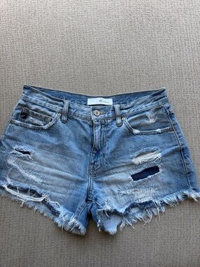 KanCan Light Blue Distressed Denim Cutoff Shorts - great condition, worn 3 times